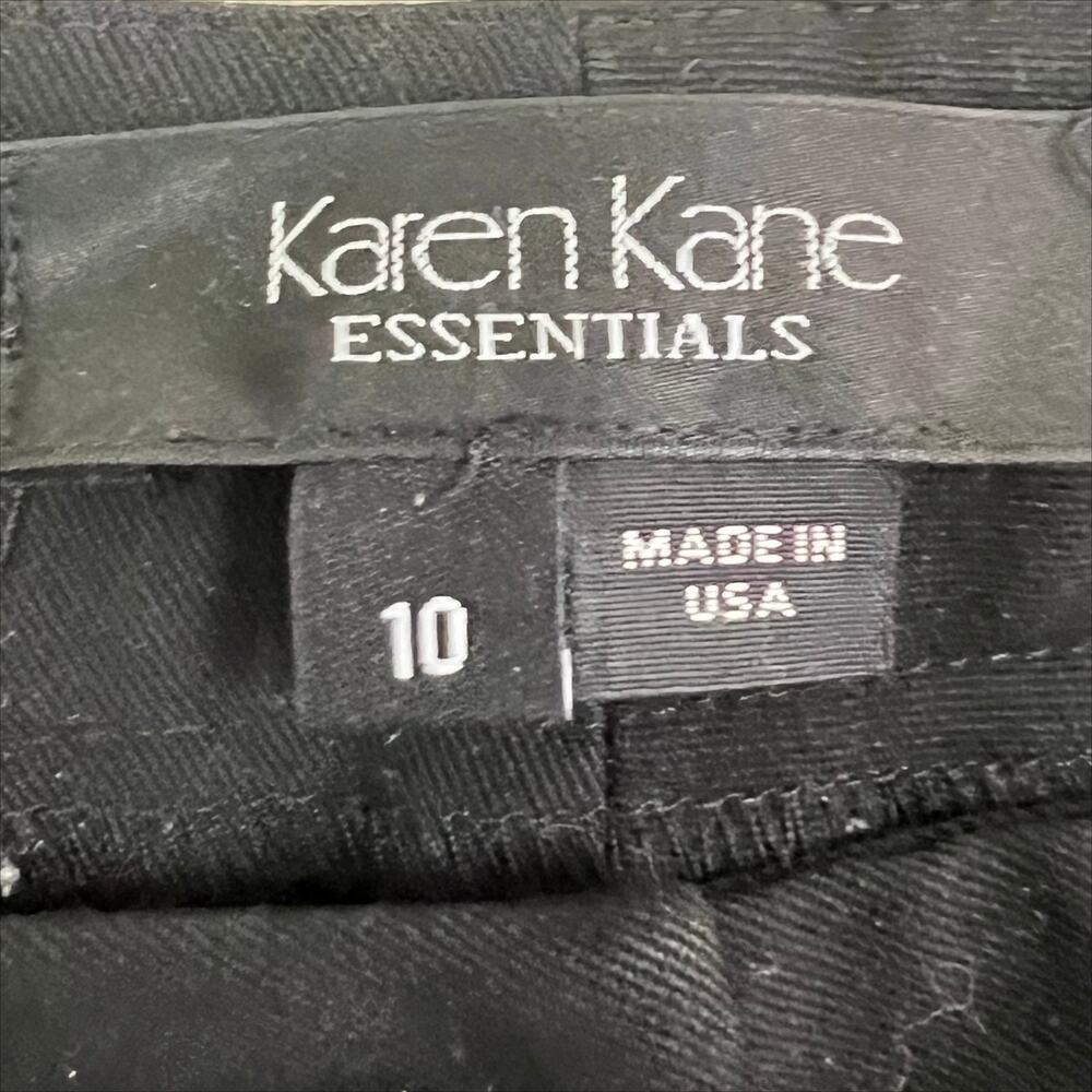 Karen Kane Essentials Black Straight Leg Work Dress Pants Size 10 - Picture 6 of 6